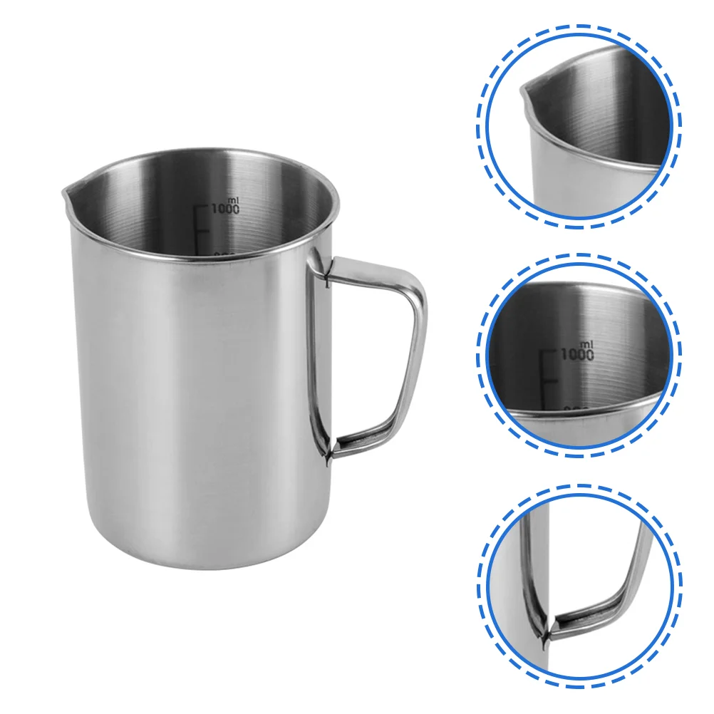 

Laboratory Beaker Metal Measuring Cups Stainless Steel Coffee Carafe Concentrate