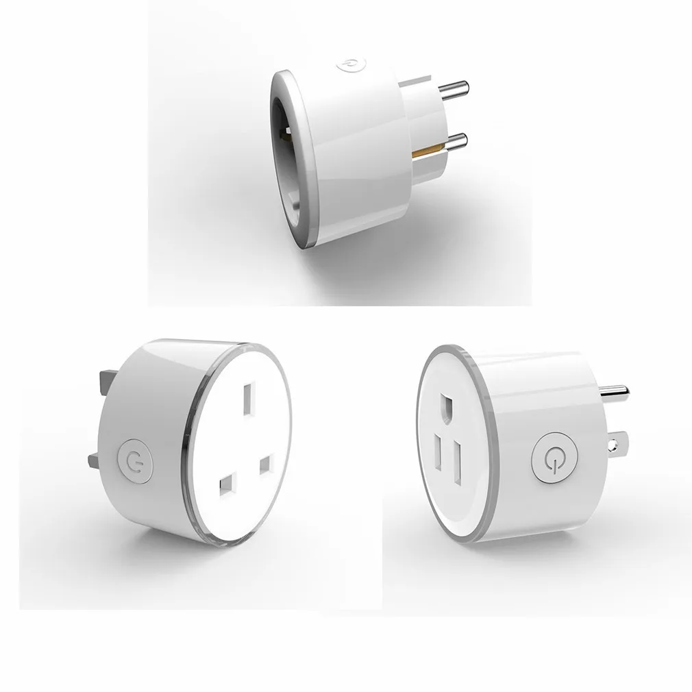 

Smart Wifi Socket Phone App Voice Remote Control Home Automation Timer Switch Wall Plug With Rgb Led Light