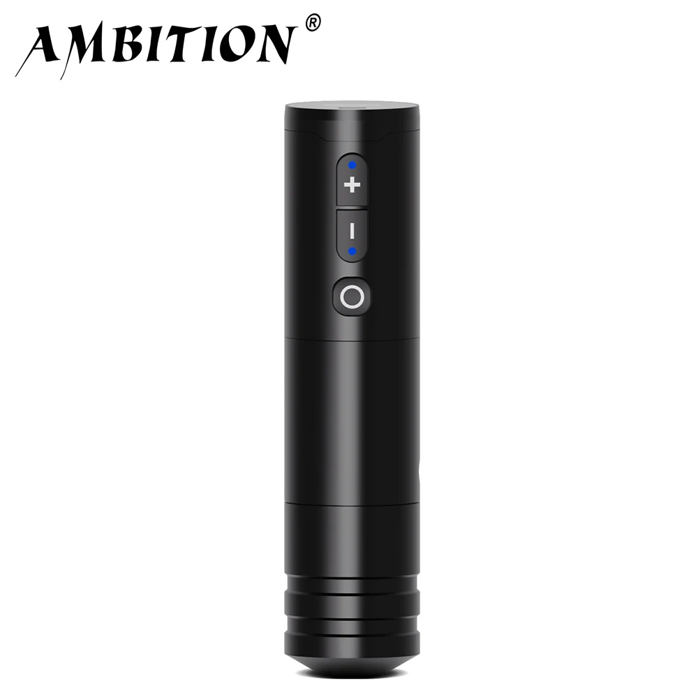 Ambition Ninja Professional Wireless Tattoo Battery Machine Pen Kit Powerful Coreless Motor LED Display Fast for Artist Body