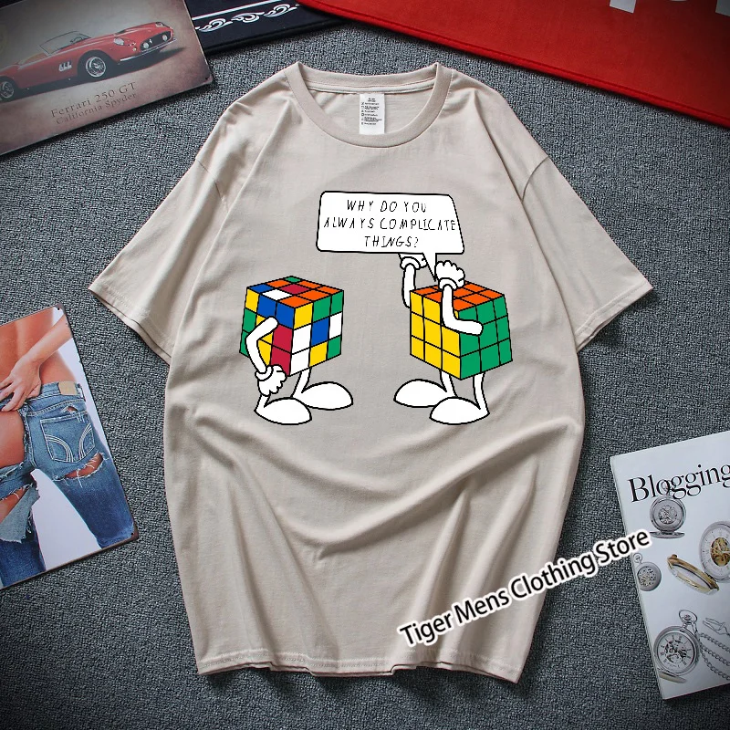 Футболка мужская с забавным принтом хлопковая тенниска в стиле хип-хоп уличная