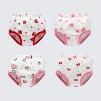 4pc lot new baby underwear for girls underpants young children briefs very small rear design panties children clothes girl