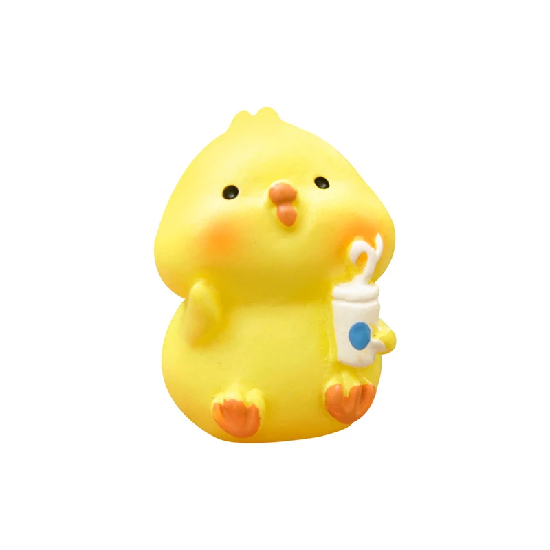 Автомобильные аксессуары милые мини-смола курица украшение интерьера