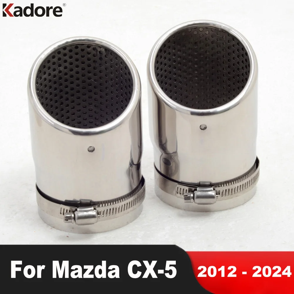 Задний глушитель выхлопной трубы наконечник для Mazda CX-5 CX5 2012-2020 2021 2022 2023