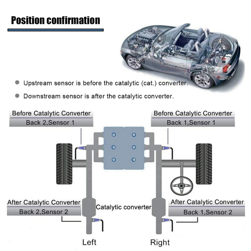 Датчик кислорода вверх и вниз для Toyota Camry 2.4L 2007-2011 RAV4 2006-2008 89467-33080 89465-42170