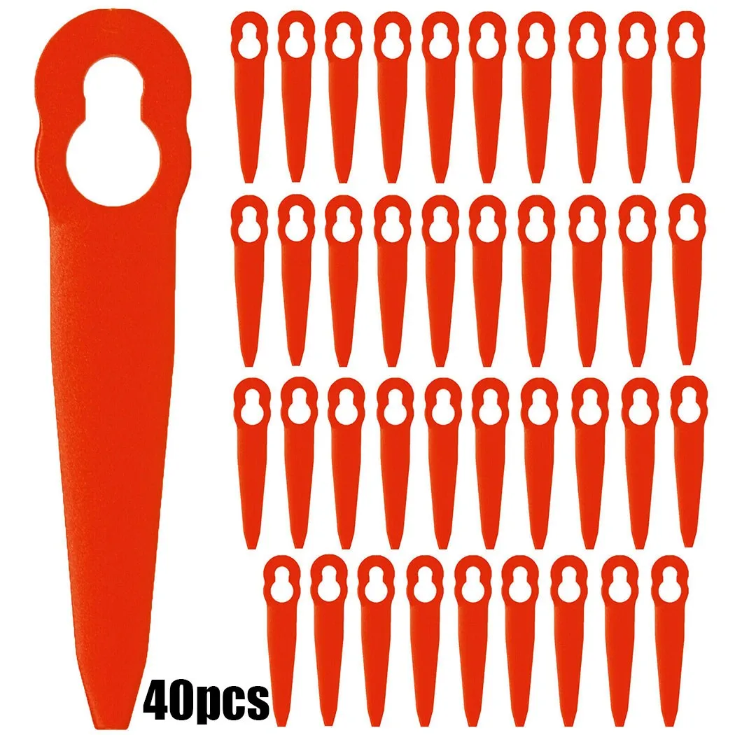 

40pcs Plastic Blades For STIHL FSA 45 Cordless Strimmer Grass Cutter Trimmer Blades Lwan Mower Garden Set Trimmer Blade Supplies
