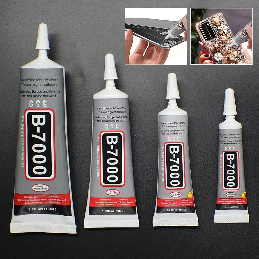 

2/5 Pcs 15ml 50ml 110ml B-7000 Glue B7000 Multi Purpose Glue Adhesive Epoxy Resin Repair Cell Phone LCD Touch Screen Super Glue