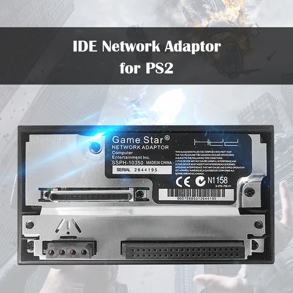 

Портативный адаптер для игровой консоли SATA/IDE интерфейс универсальная консоль сетевая карта 2,5/3,5 дюйма SATA HDD игровые аксессуары для PS2