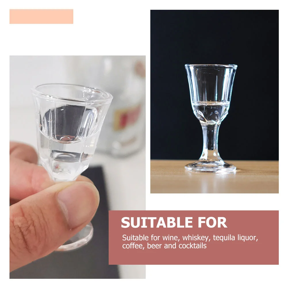 10 шт. белые стеклянные пивные чашки Highball Goblet Shot виски кружки мл маленькие