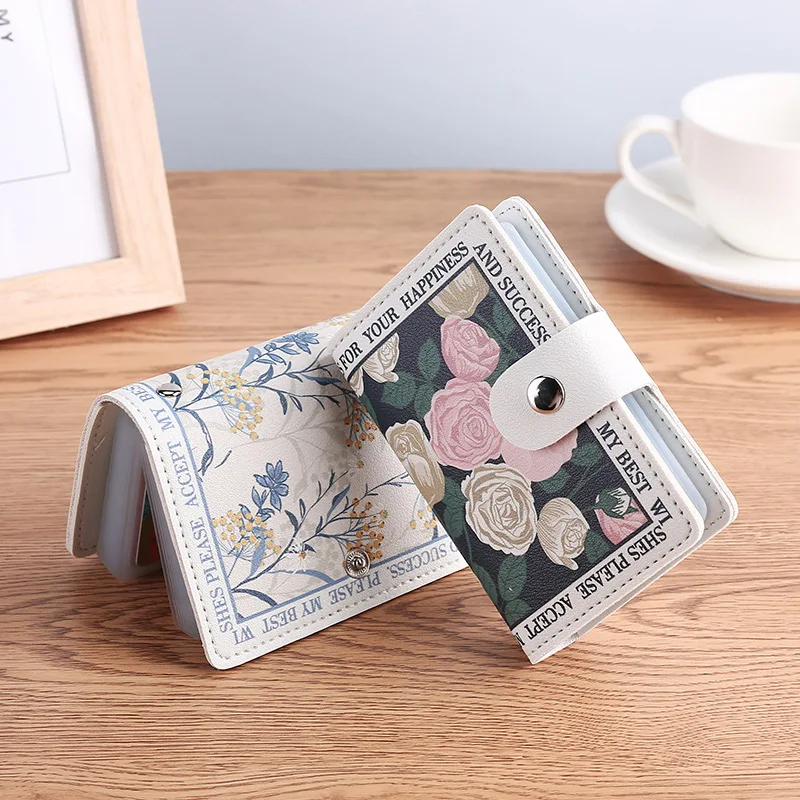 

ID Cards Holders Anti Thief Coin Pouch Wallets Bag Scenery Cute Business Shield Card Holder Organizer Bank Credit Bus Card Cover