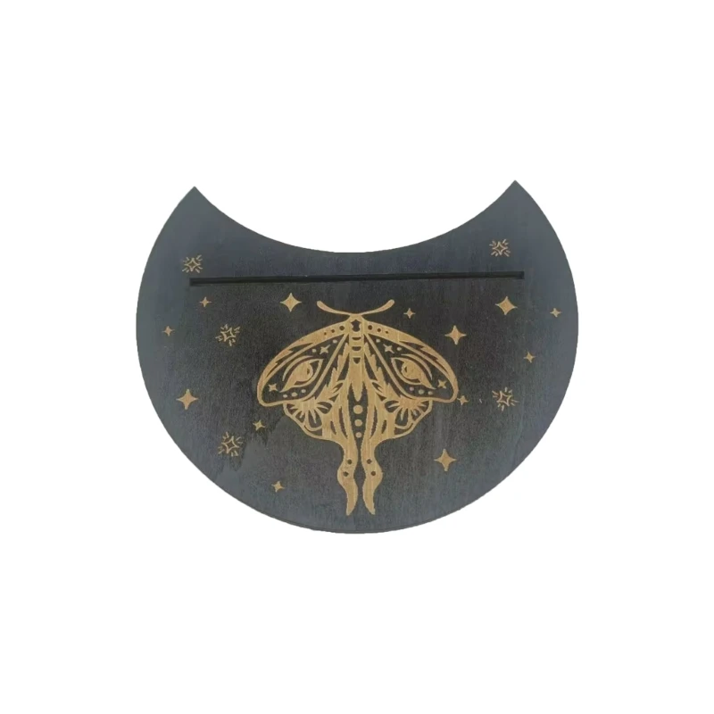 

Портативная деревянная подставка для карт Таро прямоугольная в форме Луны поднос для дисплея Таро