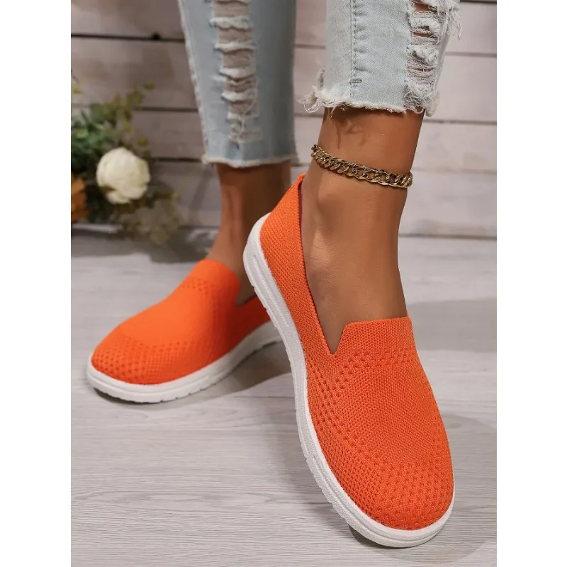 Le Fu Женские Модные Сетчатые Балетки Без Шнуровки Круглой Формы На Плоской