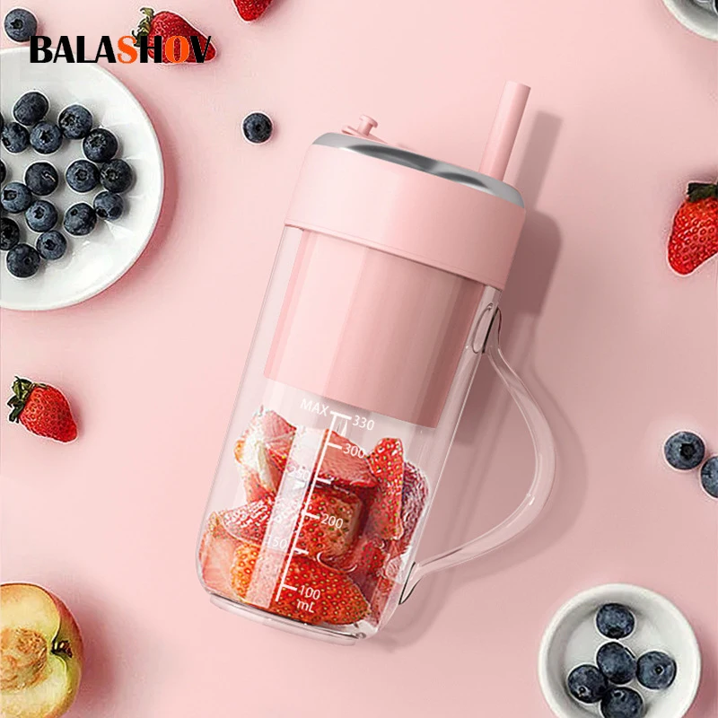 Portable Electric Blender Mini Smoothie Mixer Fresh Lemon Orange Juicer Machine Bottle  Citrus Squeezer Home Kitchen Appliance