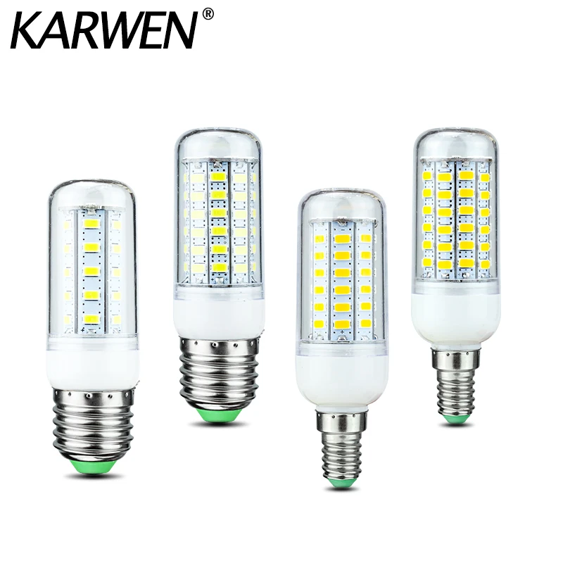 Светодиодсветодиодный лампа-Кукуруза E27 E14 24 36 48 56 69 72 LED s SMD 5730 220V светодиодная