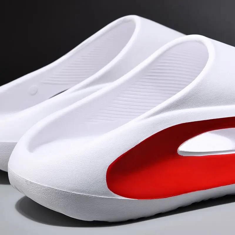 2023 New Summer Sneaker Slippers for Men Thick Bottom Platform Slides Soft EVA Hollow Unisex Sandals Casual Men Beach Shoes