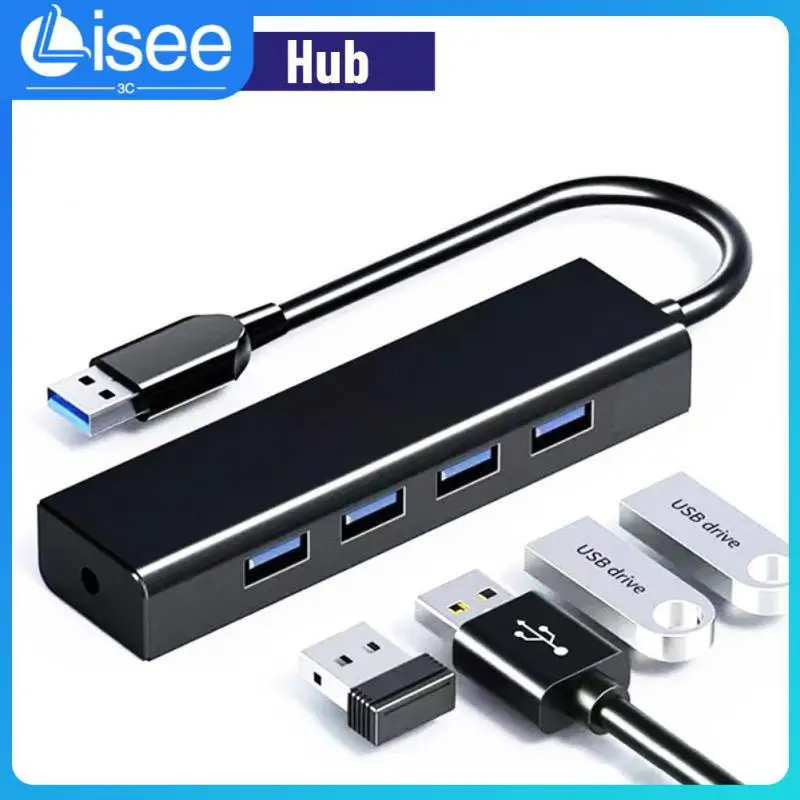 

Portable Usb 2.0 3.0 Usb Hub 4-in-1 Multi-splitter Adapter Otg 480mbps High-speed Expander For Laptops Tablets Smartphones