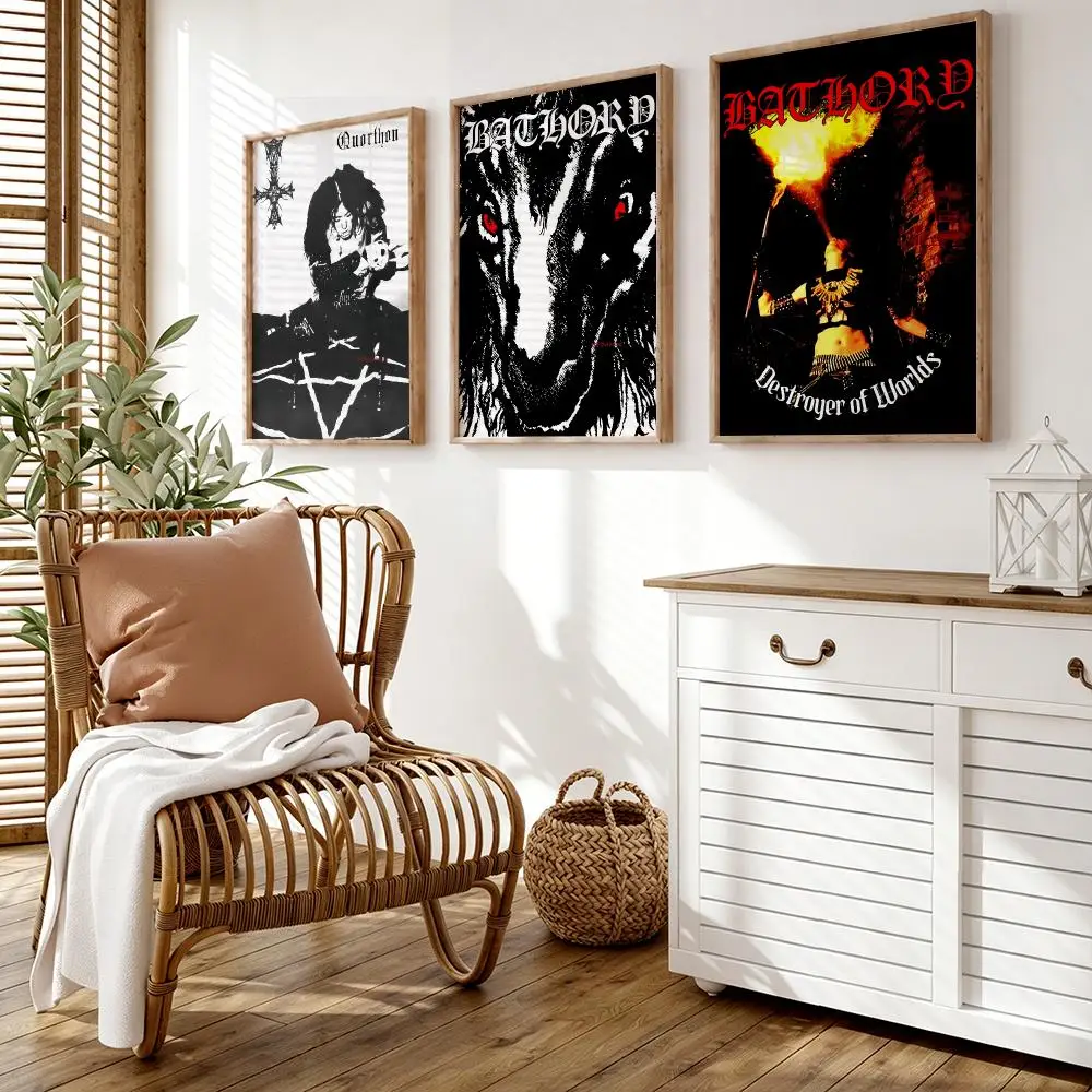 Фото Настенные стикеры-постеры B-Bathory Quorthon, HD-картины, самоклеящиеся художественные наклейки для спальни, гостиной и домашнего декора. №2