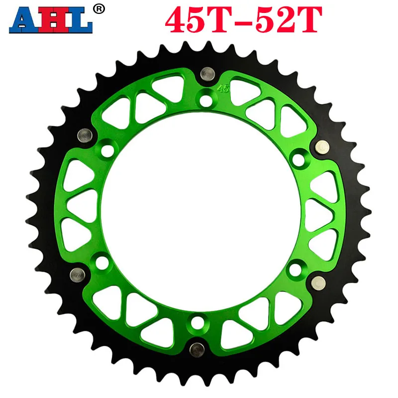 Задняя звездочка для мотоцикла AHL 45T - 52T для KAWASAKI KX500 KLX450R KLX250 KLX250S KLX650R KDX200 KDX220R KDX220 KDX 220 R 200