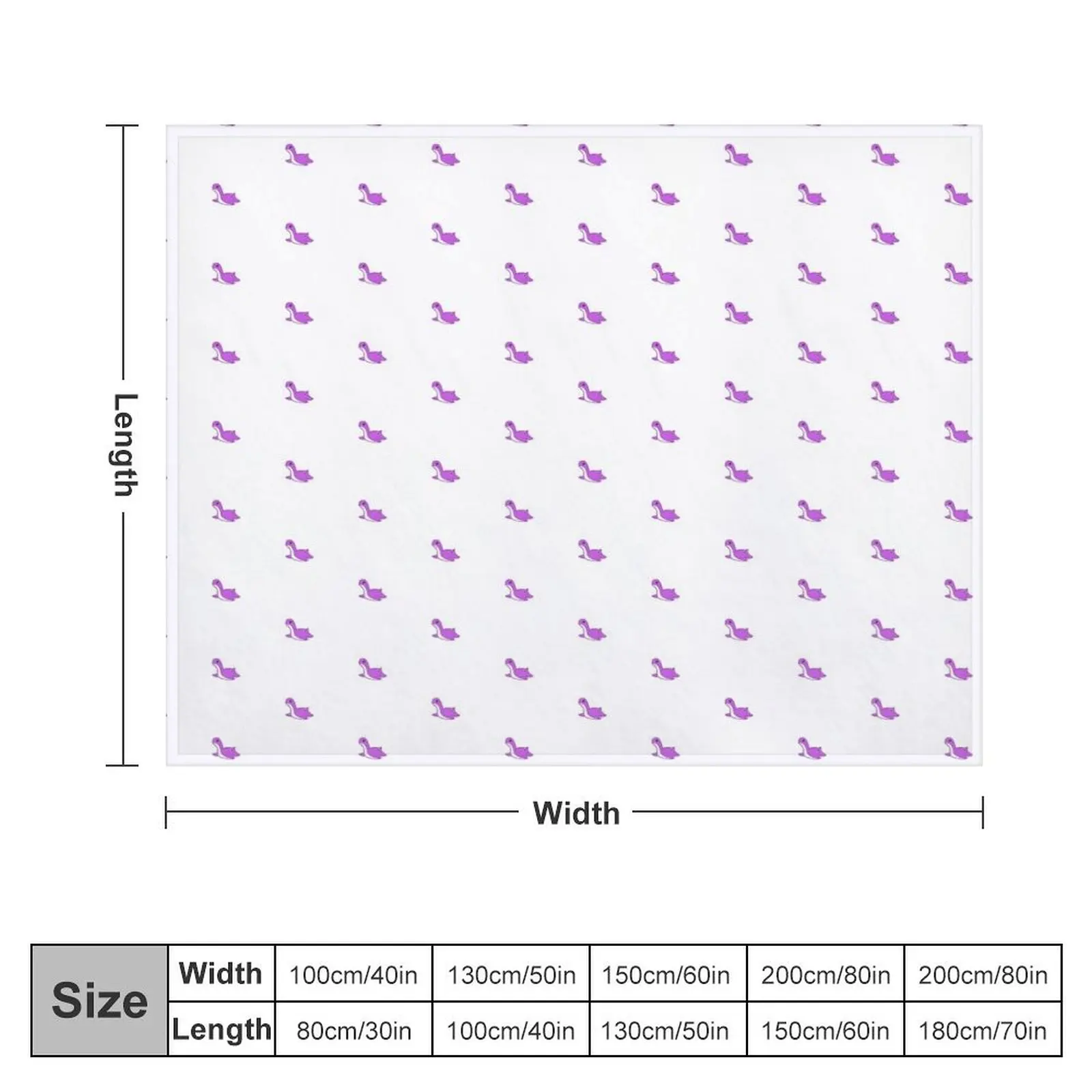 Декоративное одеяло для дивана и кровати Purple Nessie