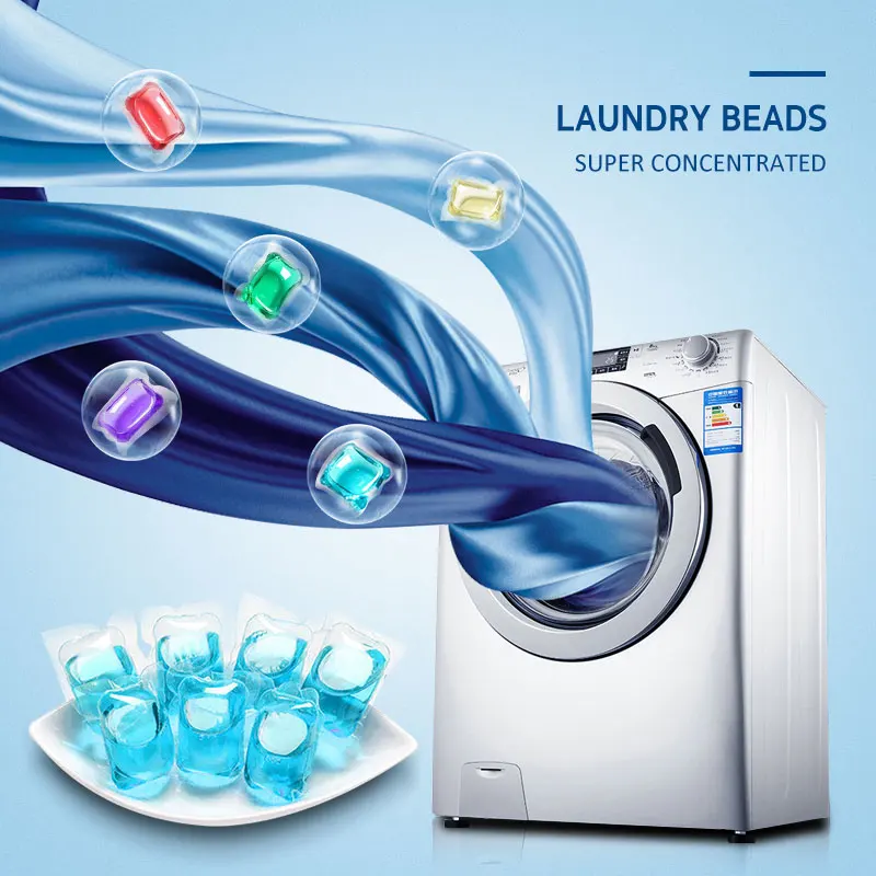 

10Pcs Colorful Laundry Ball Gel Lasting Fragrance Antibacterial Protective Clothing Laundry Beads Capsule Clothes Washing Liquid