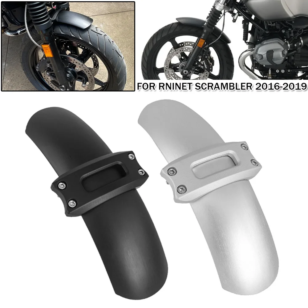 

Motorcycle Front Wheel Fender Mudguard With Fork Stabilizer Kit For BMW R Nine T RNINET Scrambler 2016 2017 2018 2019 Mudflaps