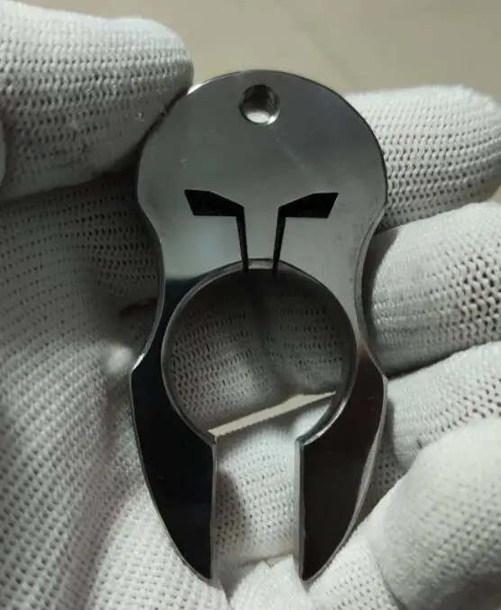 

New Titanium Key Chain Necklace Pendant Portable Finger Ring Palm Play Tools