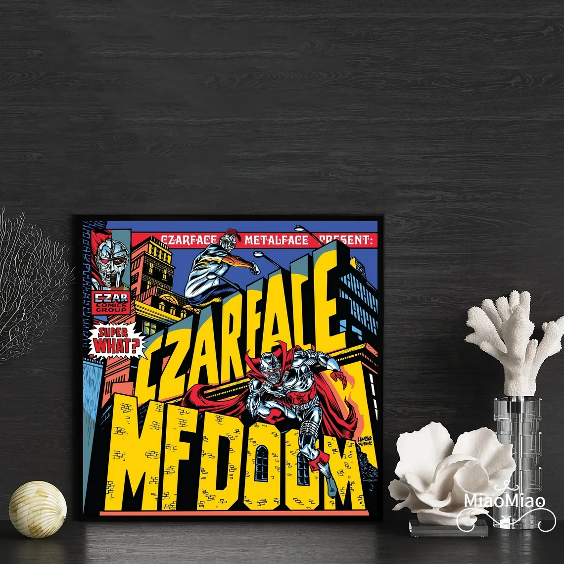 

MF Doom Super What Music альбомная обложка плакат холст Художественная печать домашний декор настенная живопись (без рамки)