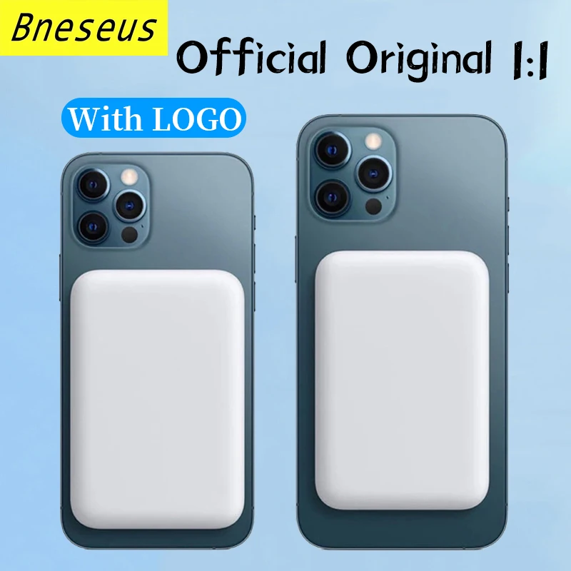 

Original 1:1 Macsafe Power Bank Magnetic Wireless Powerbank For iphone 12 13 14 Pro Max Mini Phone Charger External Battery Pack