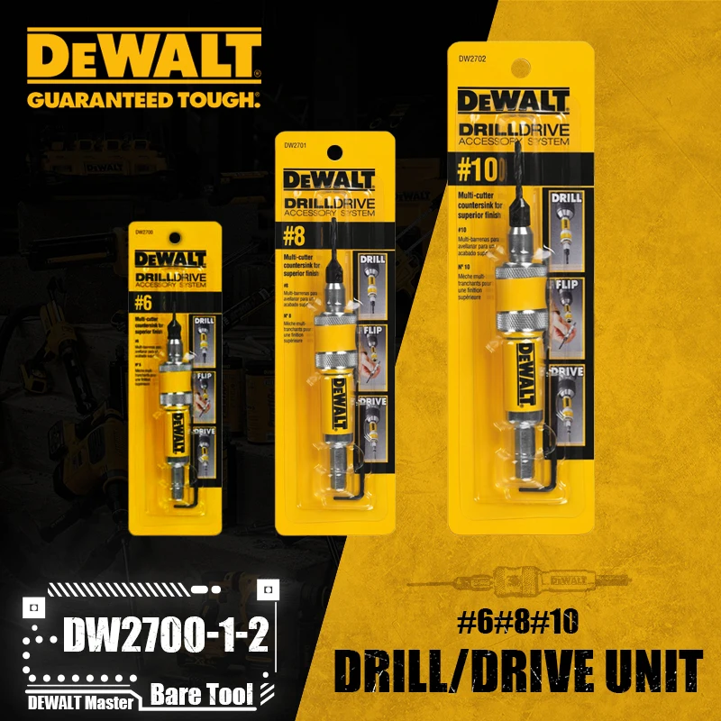 

DEWALT #6#8#10 Drill/Drive Unit DW2700 DW2701 DW2702 6MM 8MM 10MM Wood Drilling Holes Driving Screws