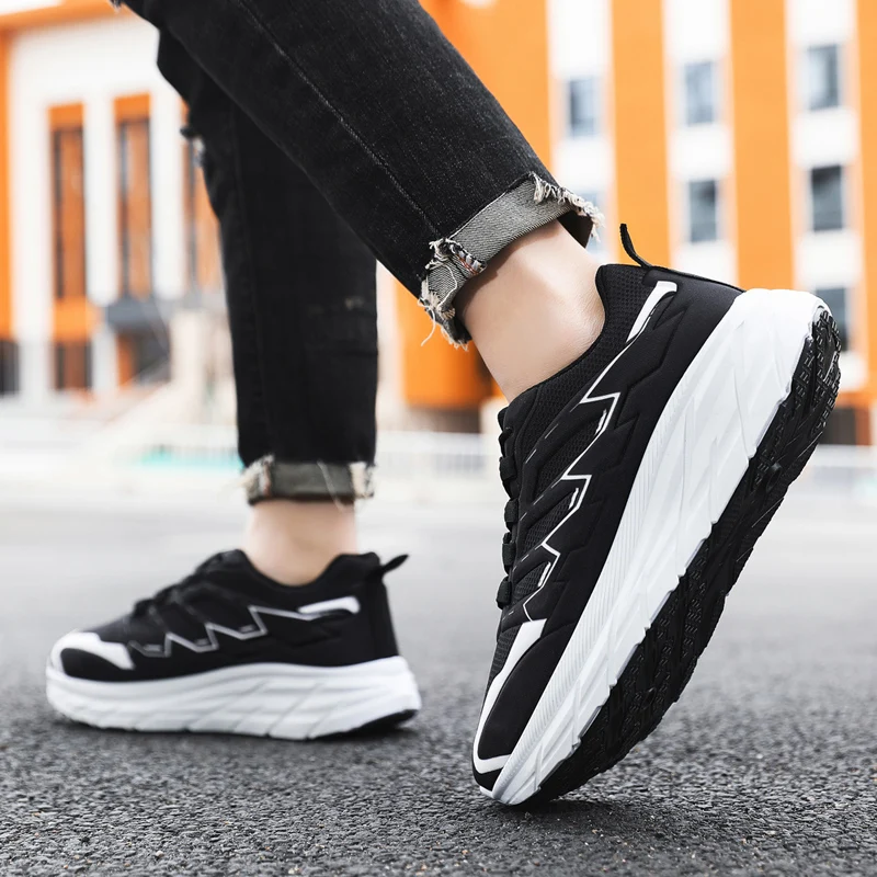 Кроссовки мужские на платформе повседневная спортивная обувь для улицы бега