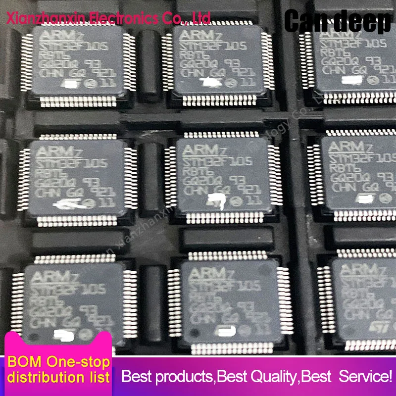 

1~5PCS/LOT STM32F105RBT6 STM32F105 STM32F RBT6 LQFP64 New and original 32-bit micro controller chip