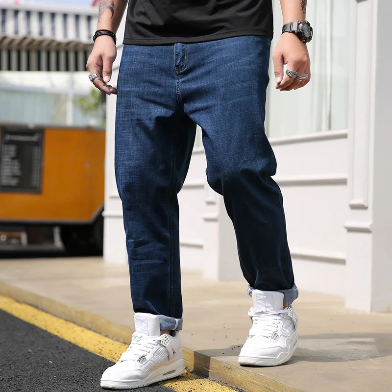 Men Black Jeans Plus Size Streetwear 90s Men Baggy Pants Zipper  Fly Luxury Cowboy Large Size Trousers Pantalones Jeans Hombre