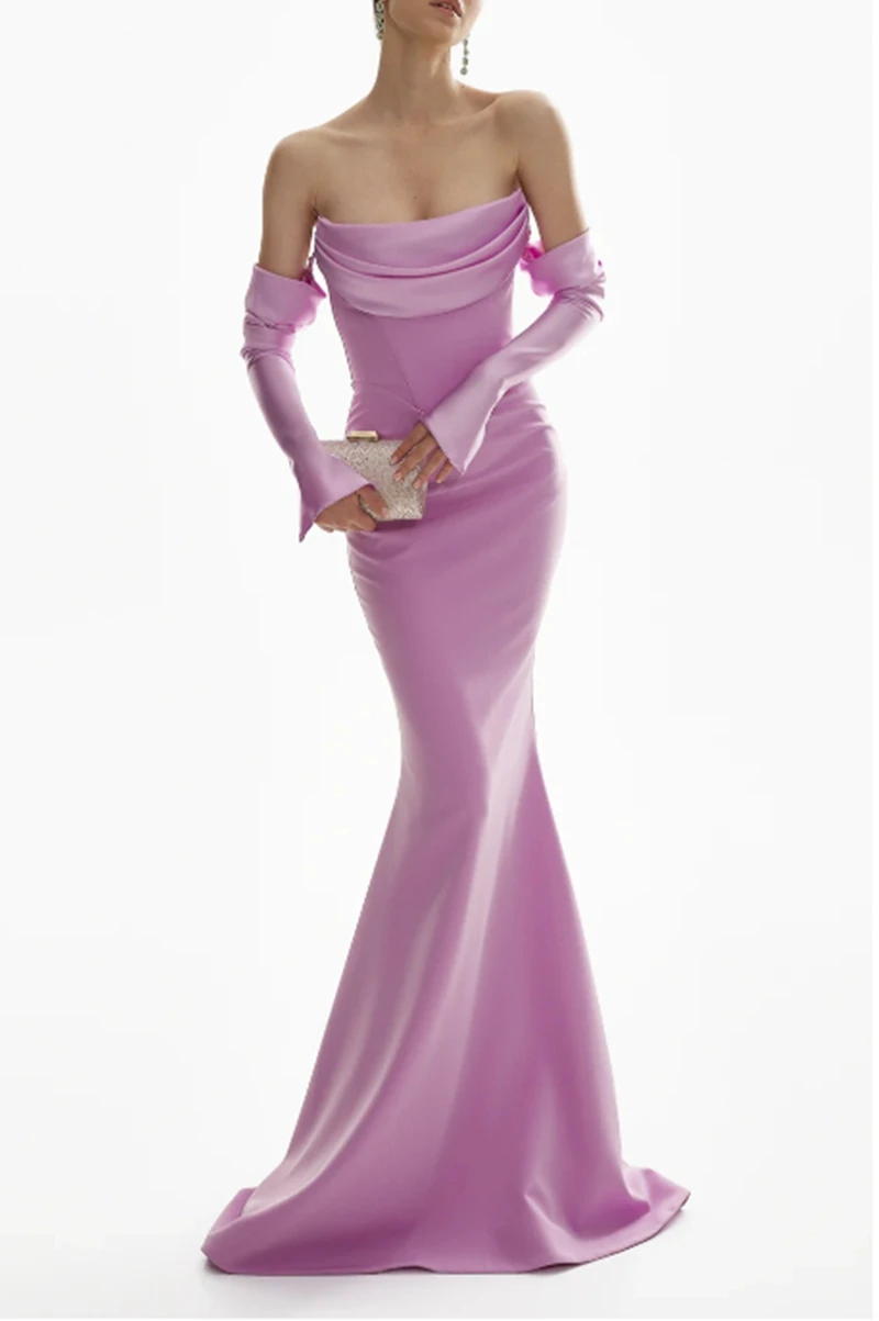 Фото Elegant Slim Evening Dress Sweetheart Wedding Dress Muliti-Color Mermaid Dress With Sleeves vestidos de novia robe de mariée ﻿ №2