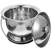 adults stainless steel urinal bathroom portable commode covered children spittoon