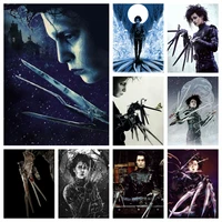 5d diy classic film diamond mosaic painting edward scissorhands cross stitch embroidery pictures wall art full drill home decor