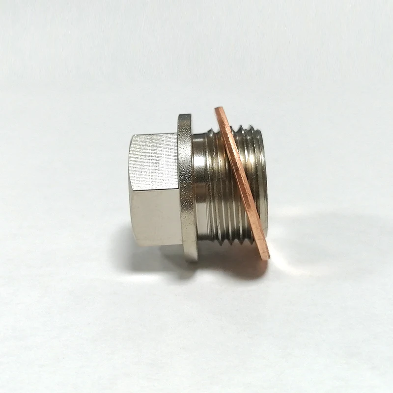 High Quality Steel Exhaust Temp Temperature Sensor Adapter M18x1.5 To 1/8NPT Connector 6.47mm Hole | Gas Oxygen