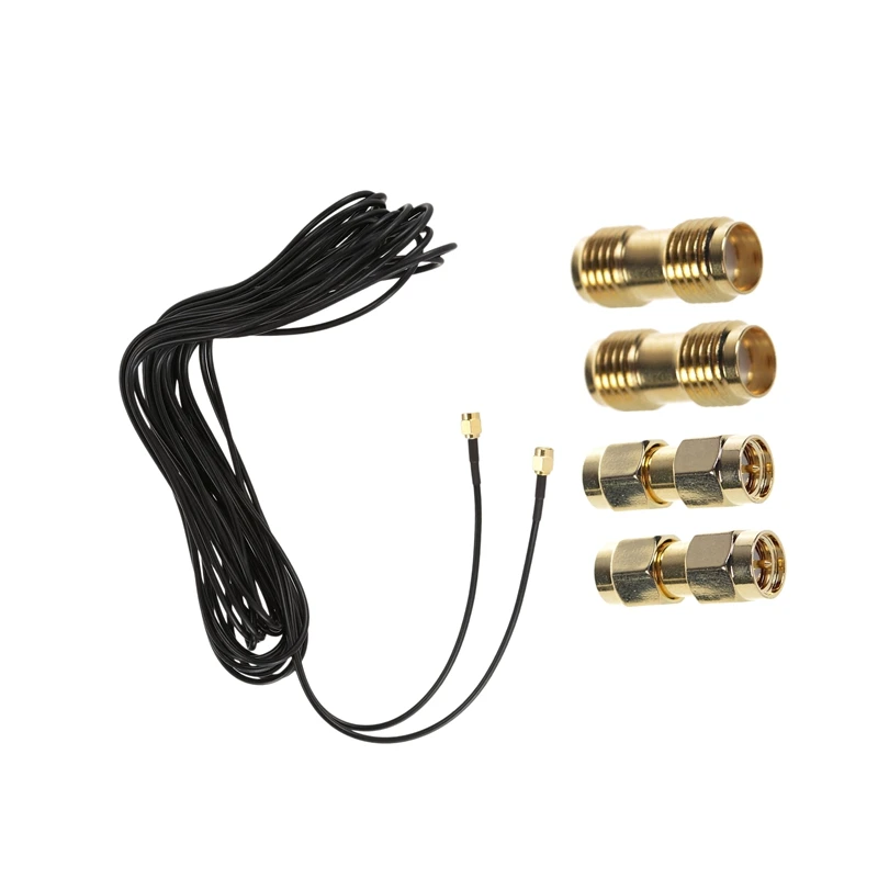 Горячая Распродажа, 2 шт., разъем SMA-SMA + 2 шт. гнезда SMA-гнездо SMA, RF коаксиальный адаптер и 1x10M SMA штекер-SMA штекер M