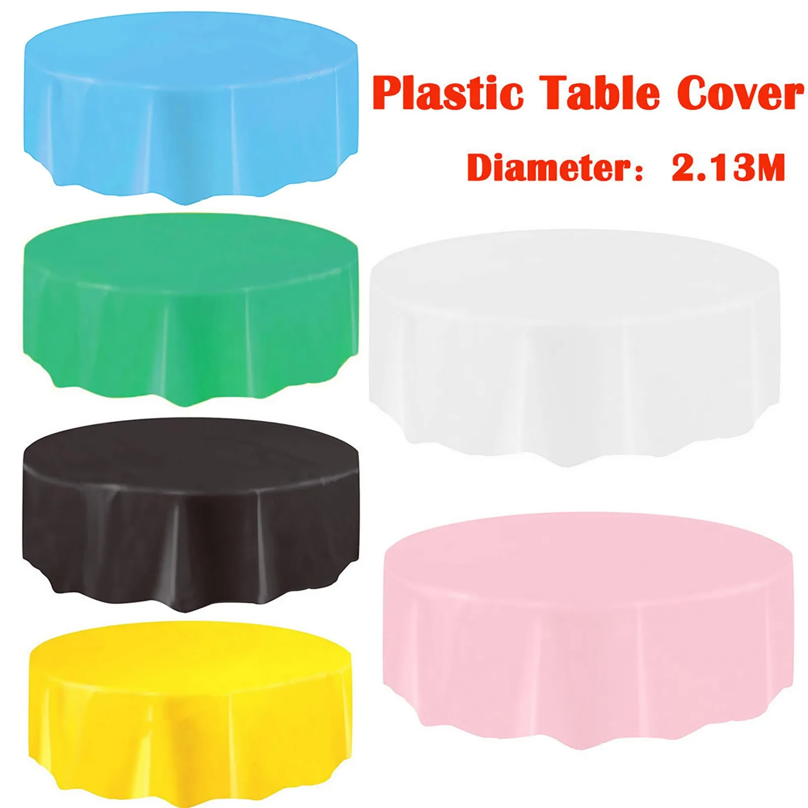 

Пластиковая одноразовая однотонная скатерть на стол на день рождения, свадьбу, скатерть для стола, скатерти для круглого стола, Декоративна...