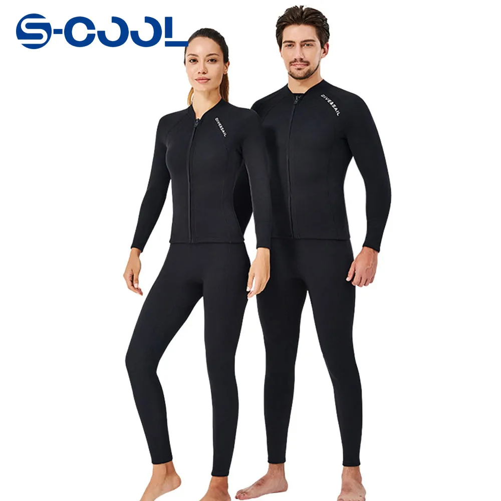 

Neoprene 2MM 3MM Men Women Wetsuit Scuba Diving Suit Jacket Surf Snorkeling Underwater Fishing Spearfishing Kitesurf Equipment