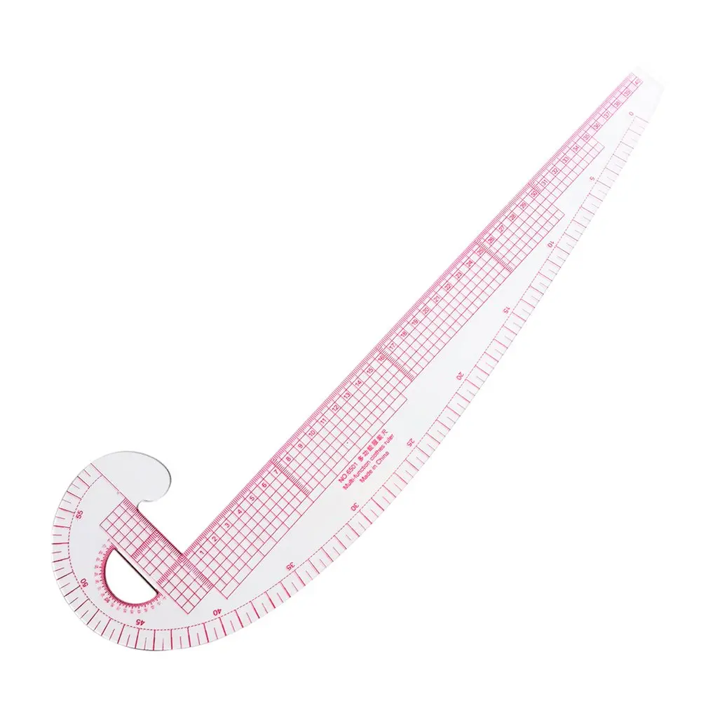 

Multifunction 6501French Curve Rulers Multi-function Ruler Fashion Design Rulers for Fabric Sewing Measure Template Metric Ruler