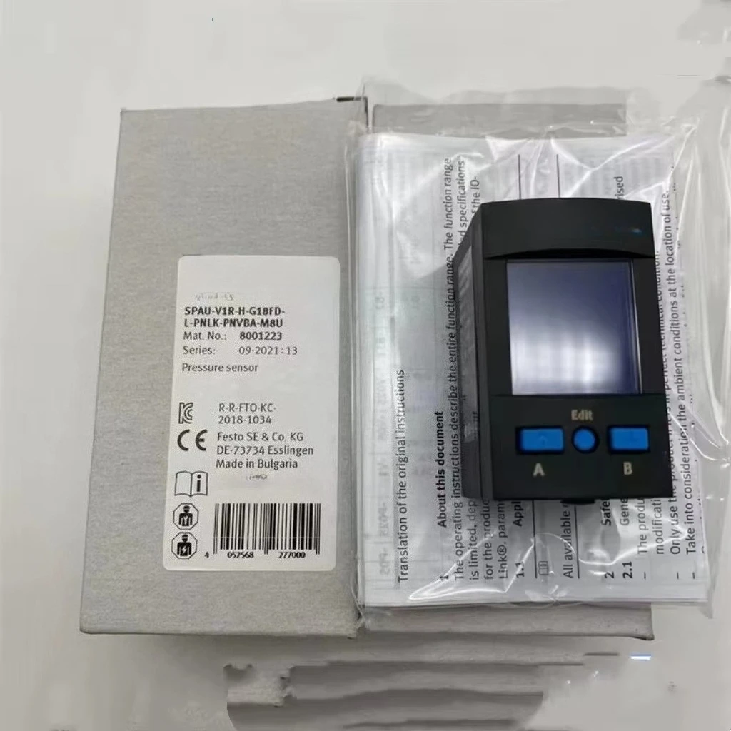 Фото Вакуумный генератор SPAU-V1R-H-G18FD-L-PNLK-PNVBA-M8U с интегрированным вакуумным эжектором и системой контроля давления для автоматизированной обработки. №3