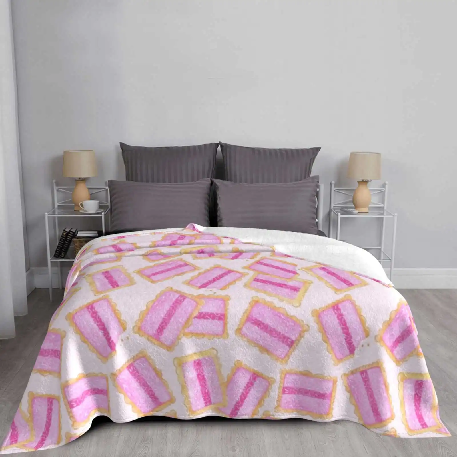 Одеяло Iced Vovo Devvotee мягкое теплое дорожное портативное одеяло чистое печенье в