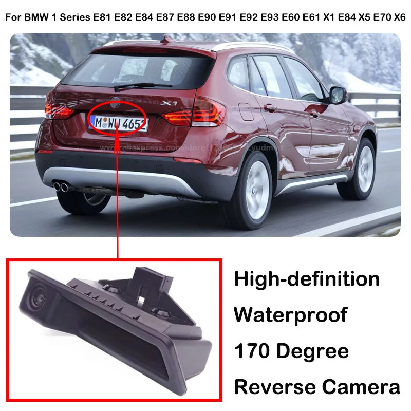 Фото Для BMW 1 серии E81 E82 E84 E87 E88 3 серии E90 E91 E92 E93 5 серии E60 E61 X1 E84 X5 E70 X6 Камера заднего вида HD ночного видения №1