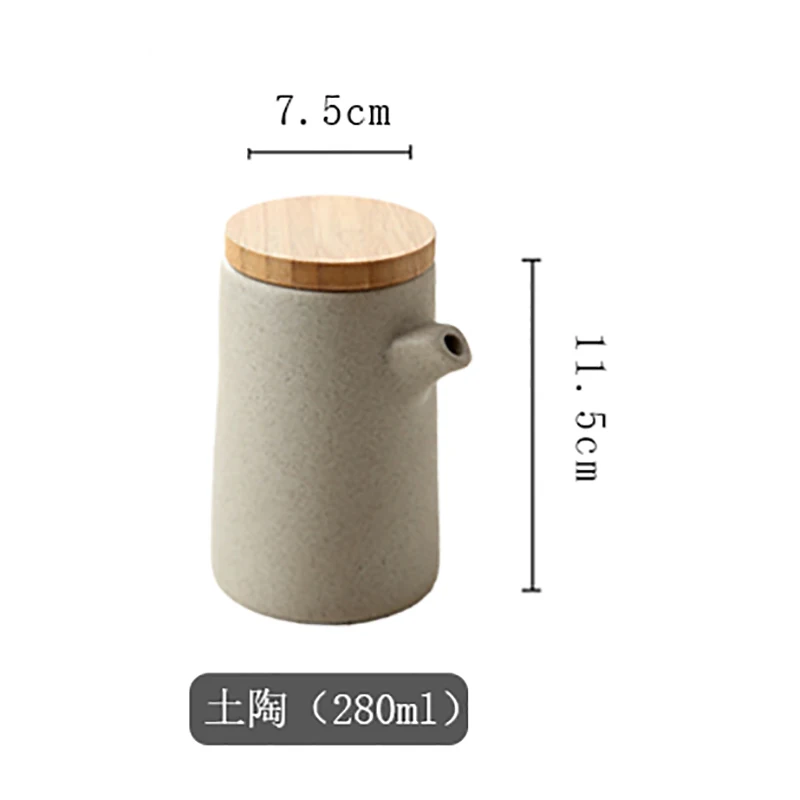280 мл керамическая бутылка для соевого соуса в японском стиле деревянный поднос