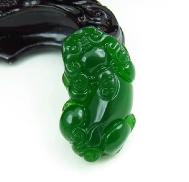 

2022 Натуральная Зеленая Нефритовая яшма статуя ювелирные изделия Феникс Подвеска, амулет, ожерельлье