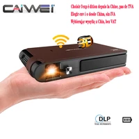 caiwei s6w video projector support watching 3d movies wireless airplay large screen 720p native resolution smart projector