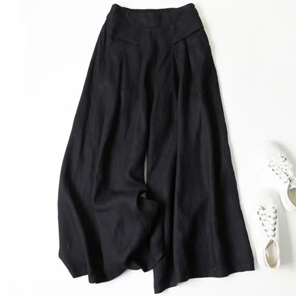 

Pants Fashion Wide Leg Solid Color Pants Unfading Trousers Wide Leg Thin Slacks Trousers for Travel
