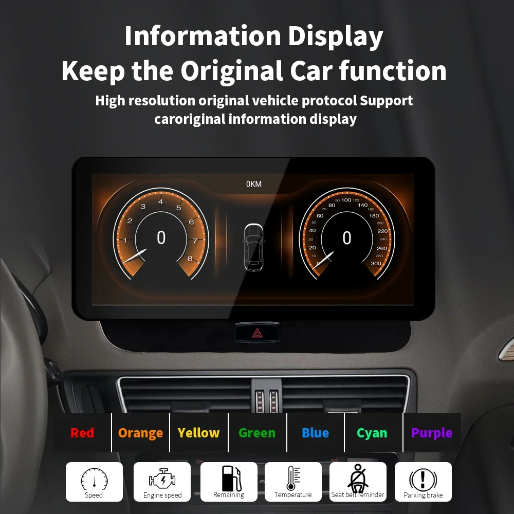10 25-1 3-дюймовый автомобильный DVD-видео мультимедийный радиоплеер Android 14 для Audi Q5 8R