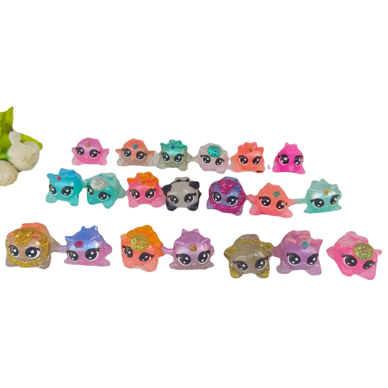 50 шт. миниатюрная Радужная детская игрушка Rainbocorn с блестками желе Единорог кролик зайчик Летающая коллекция ограниченных моделей игрушка подарок для ребенка