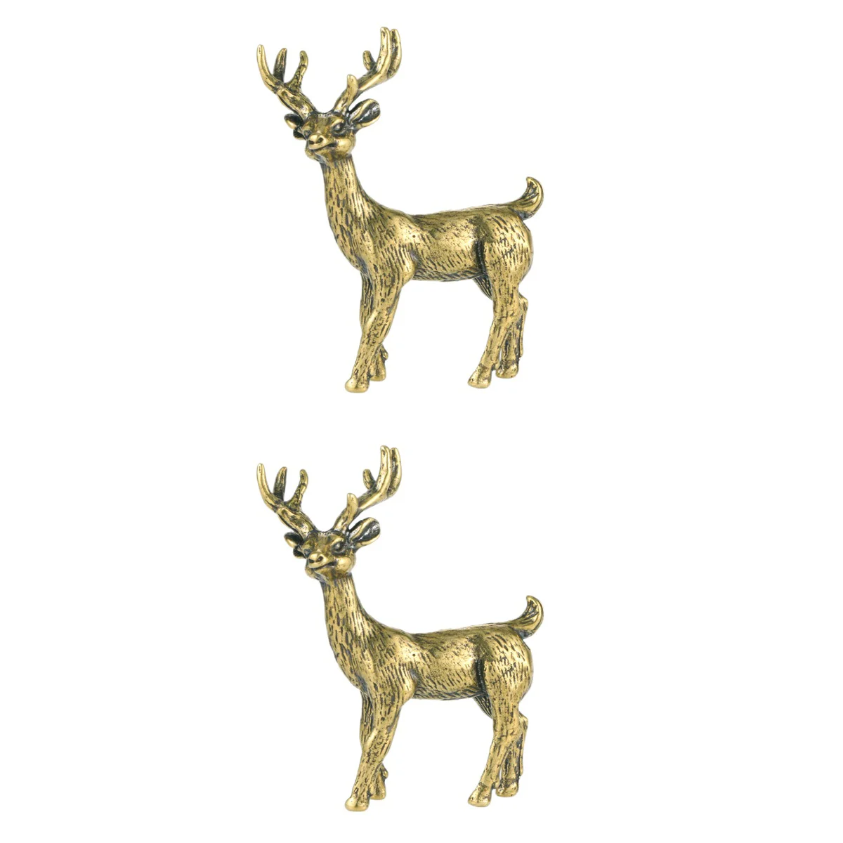 

Brass Decor Elk Deer Ornament Animal Feng Christmas Decoration Adornment Shui Desktop Figurines Figurine Friends Housewarming Or