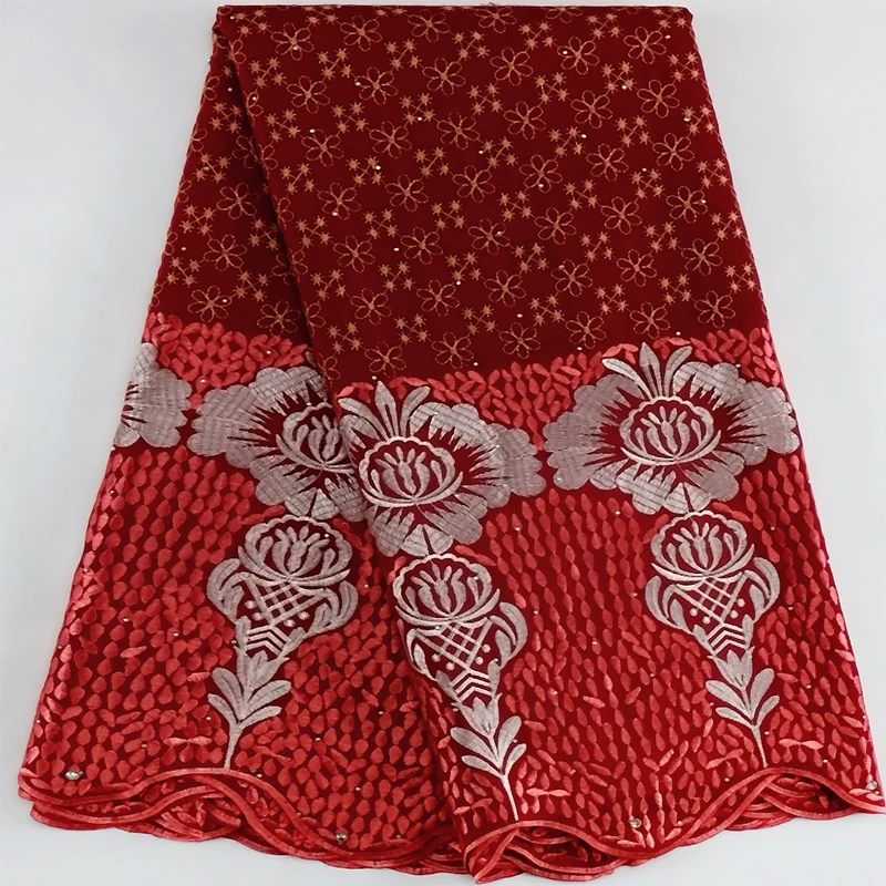 2023 новейшая хлопчатобумажная кружевная ткань высокого качества африканская